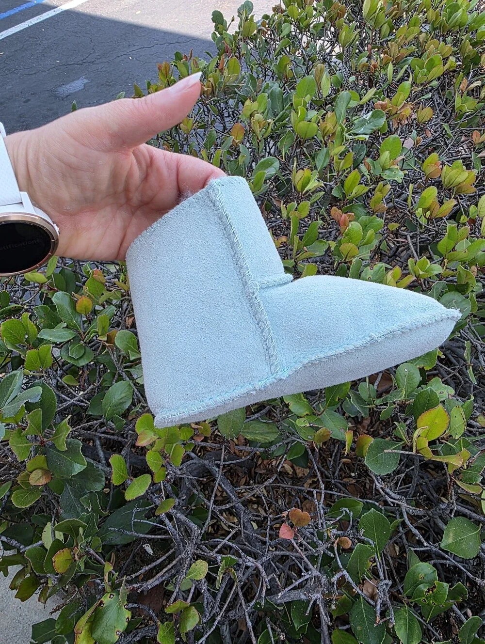 UGG Kids Mint Green Shearling Booties